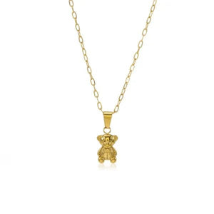 Halskette mit bärchen Gold Halskette mit bärchen Gold