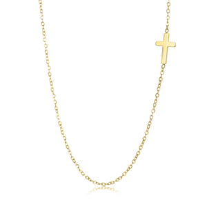 Halskette mit Kreuz-Anhänger Gold Halskette mit Kreuz-Anhänger Gold