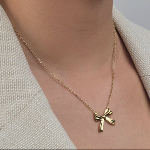 Halskette Schleife Gold Halskette Schleife Gold