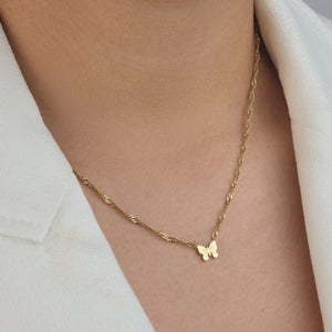 Halskette Schmetterling Gold Halskette Schmetterling Gold