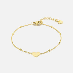 Herz Armband mit kugelchen Gold Herz Armband mit kugelchen Gold