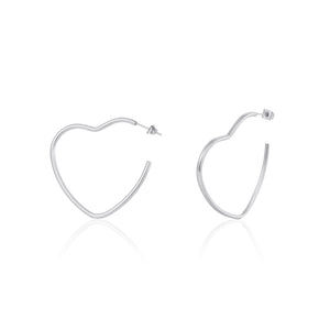 Herz Ohrstecker Silber Herz Ohrstecker Silber