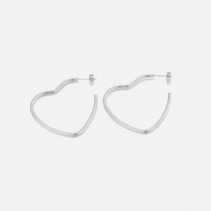 Herz Ohrstecker Silber Herz Ohrstecker Silber