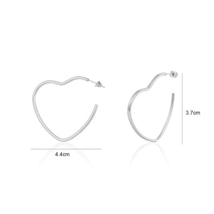 Herz Ohrstecker Silber Herz Ohrstecker Silber