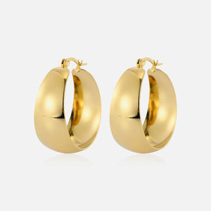 Hoops breit Gold Hoops breit Gold