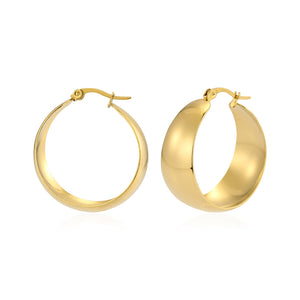 Hoops breit Gold Hoops breit Gold
