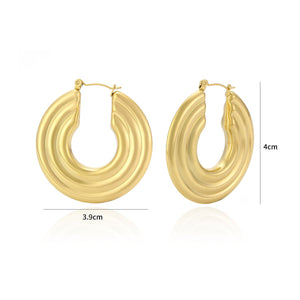 Hoops Statemant Gold Hoops Statemant Gold