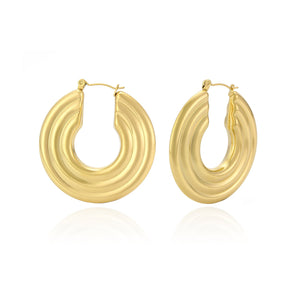Hoops Statemant Gold Hoops Statemant Gold