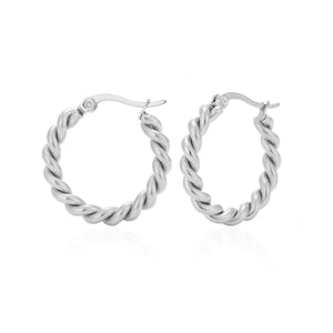 Hoops twisted Silber Hoops twisted Silber