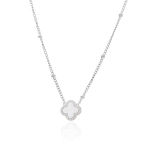 Kleeblatt Halskette Silber Kleeblatt Halskette Silber