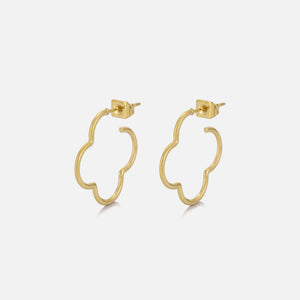 Kleeblatt Ohrstecker Gold Kleeblatt Ohrstecker Gold