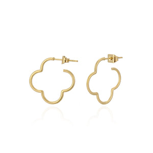 Kleeblatt Ohrstecker Gold Kleeblatt Ohrstecker Gold