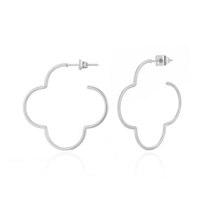 Kleeblatt Ohrstecker Groß Silber Kleeblatt Ohrstecker Groß Silber