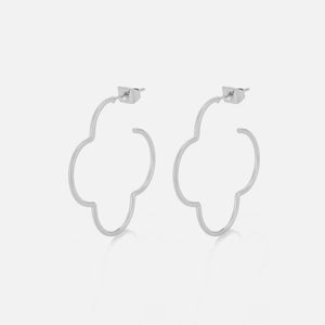 Kleeblatt Ohrstecker Groß Silber Kleeblatt Ohrstecker Groß Silber