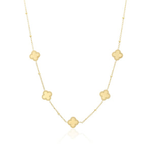 Kleeblätter Halskette Gold Kleeblätter Halskette Gold