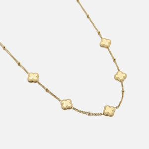 Kleeblätter Halskette Gold Kleeblätter Halskette Gold