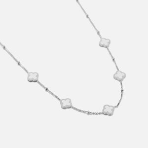 Kleeblätter Halskette Silber Kleeblätter Halskette Silber