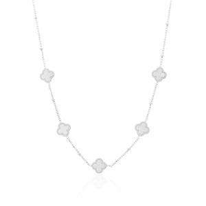 Kleeblätter Halskette Silber Kleeblätter Halskette Silber