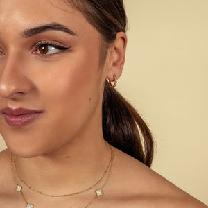 Kleeblätter Halskette Strass Gold Kleeblätter Halskette Strass Gold