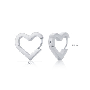 Kleines Herz Ohrstecker Silber Kleines Herz Ohrstecker Silber