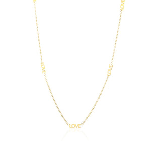 Love Halskette Gold Love Halskette Gold