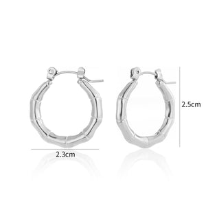 Ohrring bambo Silber Ohrring bambo Silber