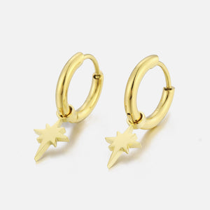 Ohrring glänzendem Stern Gold Ohrring glänzendem Stern Gold
