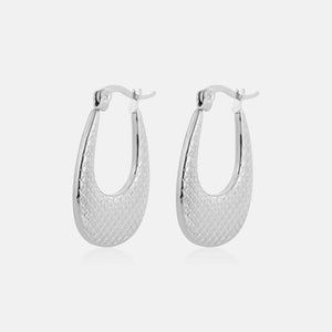 Ohrring kariert Silber Ohrring kariert Silber