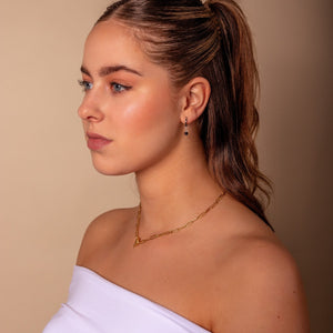 Ohrring schwarze Steine Lux Silber Ohrring schwarze Steine Lux Silber