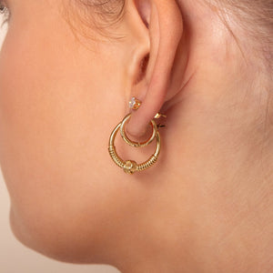 Ohrringe Bali-Knoten Gold Ohrringe Bali-Knoten Gold