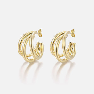Ohrringe drei Hoops Gold Ohrringe drei Hoops Gold