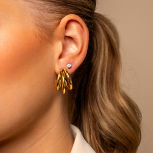 Ohrringe drei Hoops Gold Ohrringe drei Hoops Gold