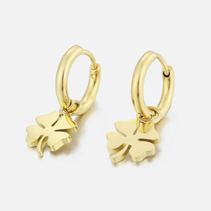 Ohrringe Großes Kleeblatt Gold Ohrringe Großes Kleeblatt Gold