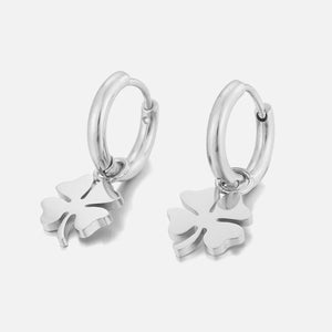 Ohrringe Großes Kleeblatt Silber Ohrringe Großes Kleeblatt Silber