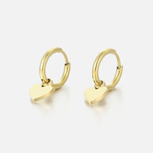 Ohrringe hängende Herz Gold Ohrringe hängende Herz Gold