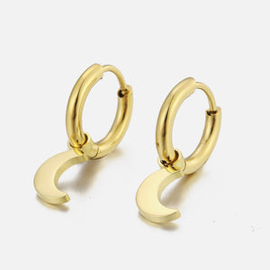 Ohrringe hängendem Mond Gold Ohrringe hängendem Mond Gold