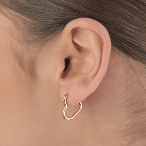 Ohrringe Herzform Gold Ohrringe Herzform Gold