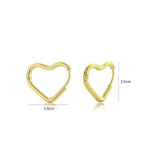 Ohrringe Herzform Gold Ohrringe Herzform Gold