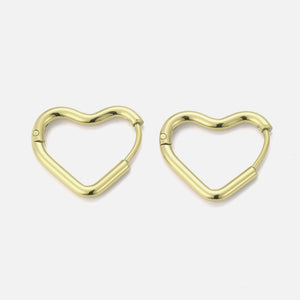 Ohrringe Herzform Gold Ohrringe Herzform Gold