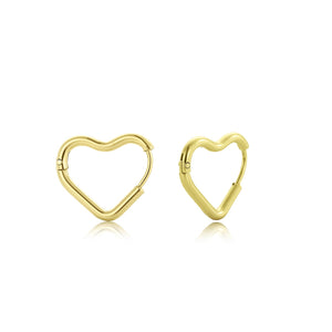 Ohrringe Herzform Gold Ohrringe Herzform Gold