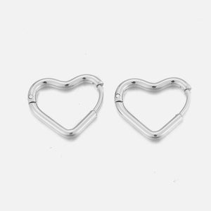 Ohrringe Herzform Silber Ohrringe Herzform Silber