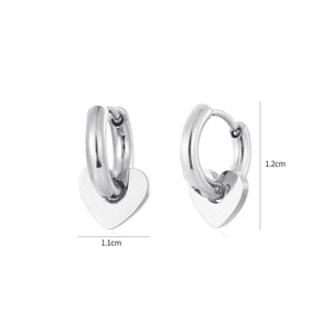 Ohrringe kleines Herz Silber Ohrringe kleines Herz Silber