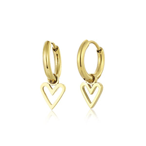 Ohrringe offenes Herz Gold Ohrringe offenes Herz Gold