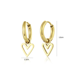 Ohrringe offenes Herz Gold Ohrringe offenes Herz Gold