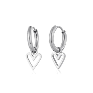 Ohrringe offenes Herz Silber Ohrringe offenes Herz Silber