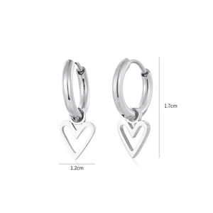 Ohrringe offenes Herz Silber Ohrringe offenes Herz Silber