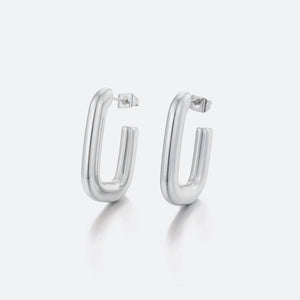 Ohrringe rechteckig Silber Ohrringe rechteckig Silber