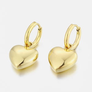 Ohrringe vollem Herz Gold Ohrringe vollem Herz Gold