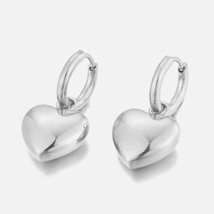 Ohrringe vollem Herz Silber Ohrringe vollem Herz Silber