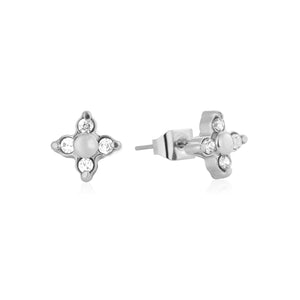 Ohrrstecker Blume mit Zirkonia Silber Ohrrstecker Blume mit Zirkonia Silber